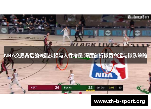 NBA交易背后的残酷抉择与人性考量 深度剖析球员命运与球队策略 NBA交易背后的残酷抉择与人性考量 深度剖析球员命运与球队策略