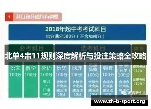 北单4串11规则深度解析与投注策略全攻略